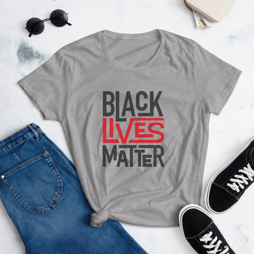 Black Lives Matter Women's short sleeve t-shirt - MELANIN FASHION