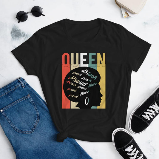 Queen Women's short sleeve t-shirt - MELANIN FASHION