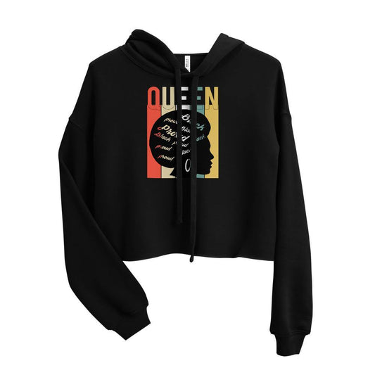 Queen Crop Hoodie - MELANIN FASHION