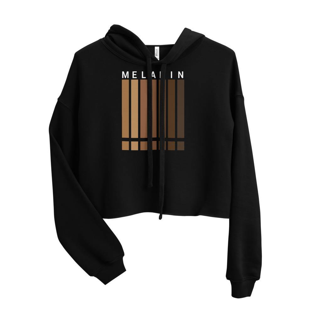 Melanin Chocolate Shades Crop Hoodie - MELANIN FASHION