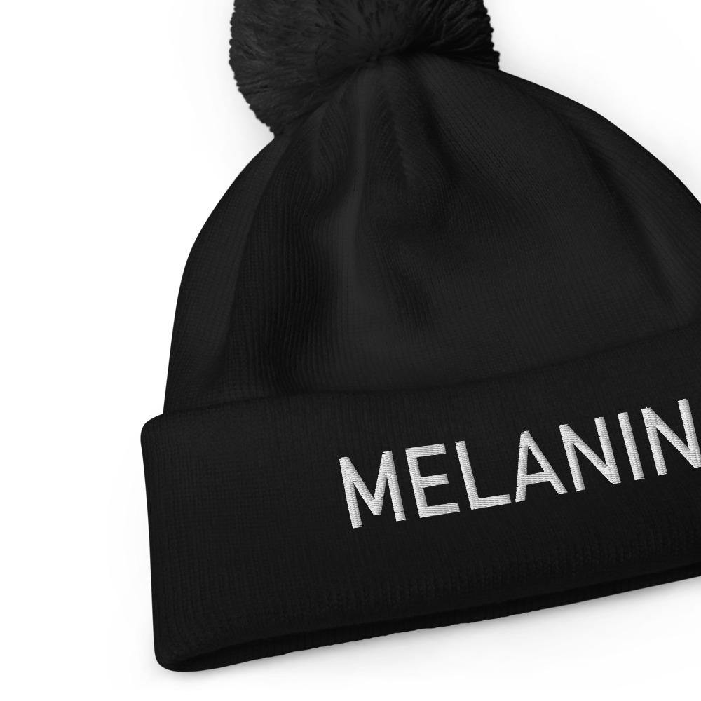 Melanin Black Pom pom beanie - MELANIN FASHION