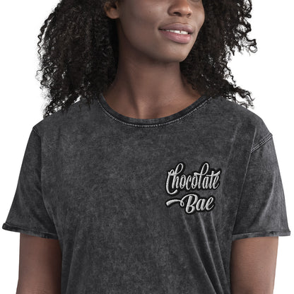 Chocolate Bae Embroided Denim T-Shirt