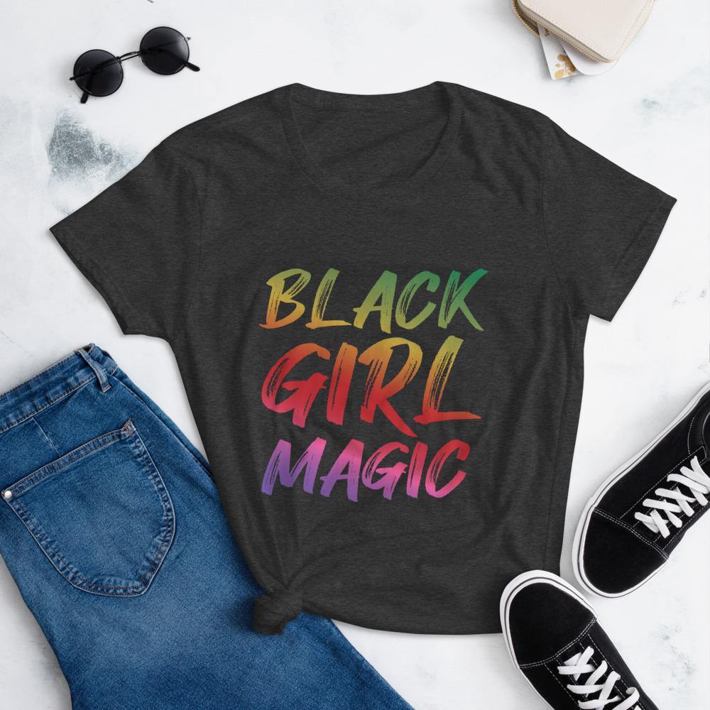 Black Girl Magic Women's short sleeve t-shirt - MELANIN FASHION