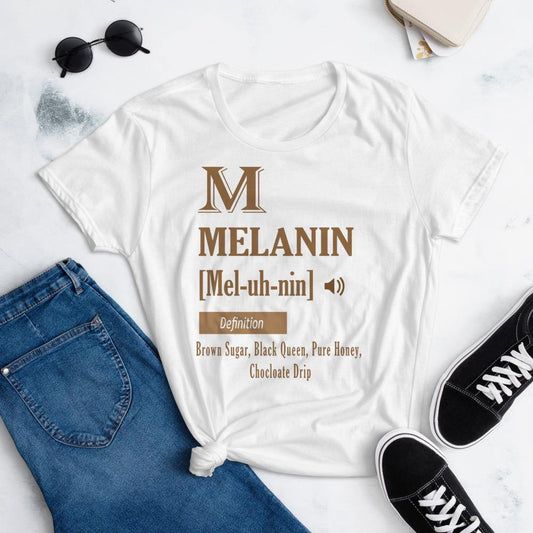 Melanin Definition Women's short sleeve t-shirt - MELANIN FASHION