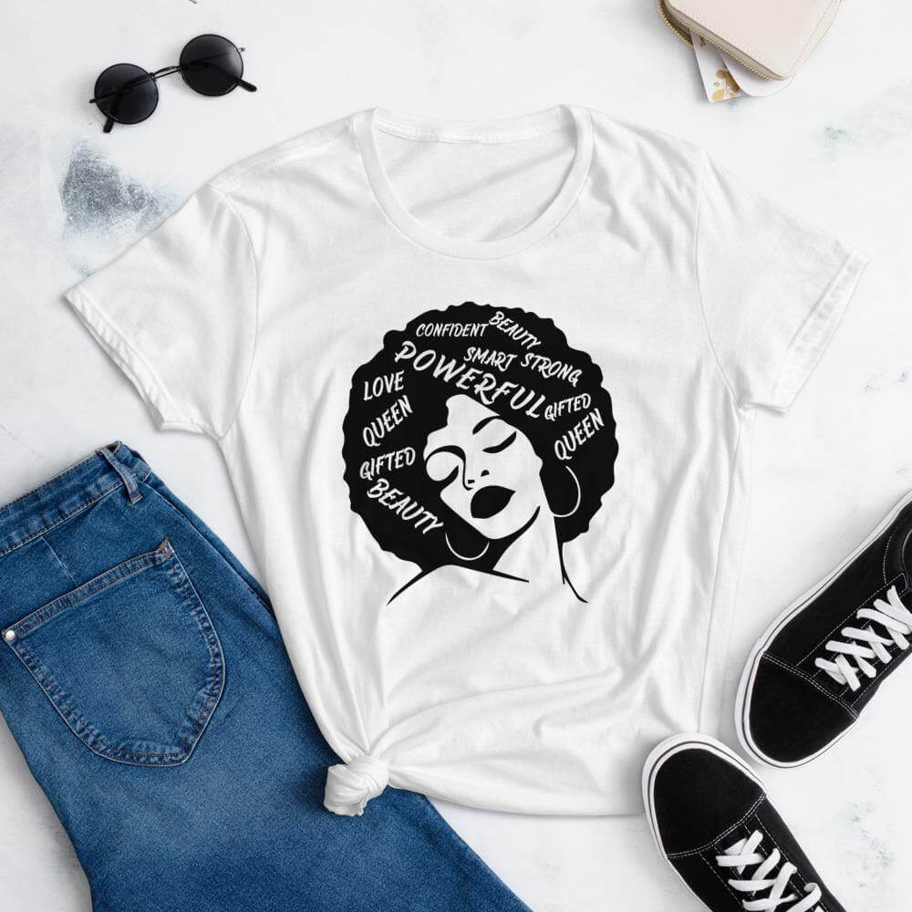 All Powerful Women's short sleeve t-shirt - MELANIN FASHION